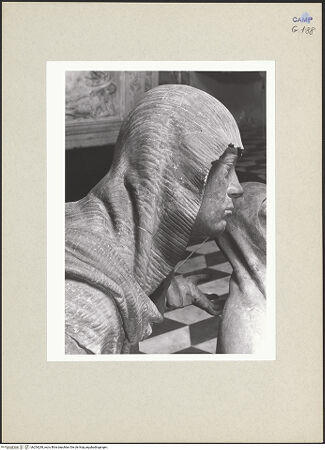 Vorderseite von Courtauld Institute of Art [https://www.deutsche-digitale-bibliothek.de/content/lizenzen/rv-ez/] Beweinung ChristiMaria Salome - Detail: Kopf (Profil), bh254238_recto. Foto.