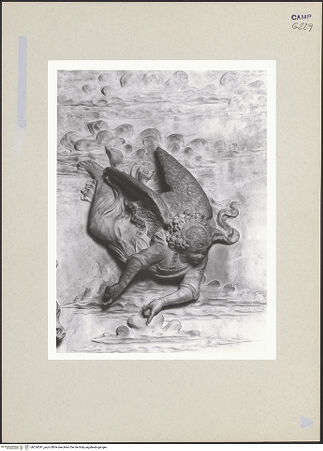 Vorderseite von Courtauld Institute of Art [https://www.deutsche-digitale-bibliothek.de/content/lizenzen/rv-ez/] Altar der Anbetung des ChristuskindesDie Anbetung des Christuskindes durch Maria. Die Verkündigung an die Hirten - Detail: Engel, bh254241_recto. Foto.