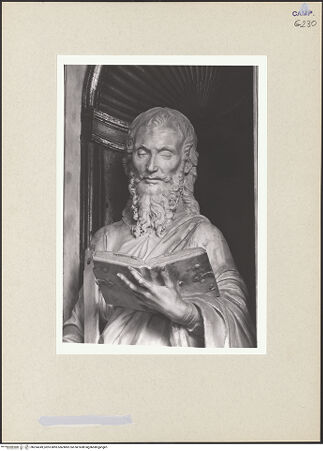 Vorderseite von Courtauld Institute of Art [https://www.deutsche-digitale-bibliothek.de/content/lizenzen/rv-ez/] Altar der Anbetung des ChristuskindesJakobus der Jüngere - Detail: Büste, bh254249_recto. Foto.