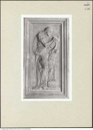 Vorderseite von Courtauld Institute of Art [https://www.deutsche-digitale-bibliothek.de/content/lizenzen/rv-ez/] Der Altar von Monteoliveto (Altare del Pezzo)Die vier Evangelisten - Detail: Der Evangelist Matthäus, bh254260_recto. Foto.