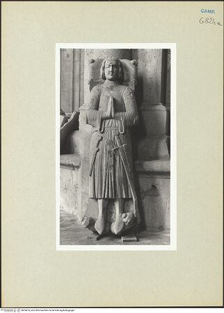 Vorderseite von Courtauld Institute, Conway Library [https://www.deutsche-digitale-bibliothek.de/content/lizenzen/rv-ez/] Gisant - Gesamtansicht, bh254276_recto. Foto.