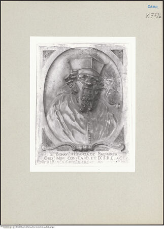 Vorderseite von Courtauld Institute of Art [https://www.deutsche-digitale-bibliothek.de/content/lizenzen/rv-ez/] Denkmal des Kardinals Bonaventura Fidanza - Gesamtansicht, bh254293_recto. Foto.