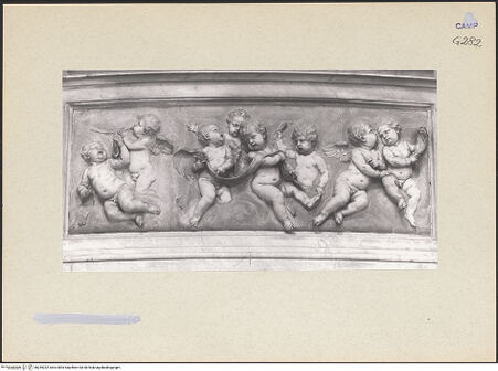 Vorderseite von Courtauld Institute of Art [https://www.deutsche-digitale-bibliothek.de/content/lizenzen/rv-ez/] Cappella Filomarino (dell'Annunziata)Musizierende Engel - Gesamtansicht, bh254322_recto. Foto.