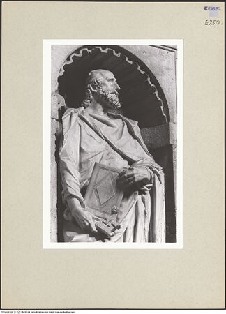 Vorderseite von Courtauld Institute of Art [https://www.deutsche-digitale-bibliothek.de/content/lizenzen/rv-ez/] Heilige Petrus und Paulus - Heiliger Petrus (Oberkörper), bh254324_recto. Foto.