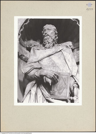 Vorderseite von Courtauld Institute of Art [https://www.deutsche-digitale-bibliothek.de/content/lizenzen/rv-ez/] Heilige Petrus und Paulus - Heiliger Paulus (Oberkörper), bh254325_recto. Foto.