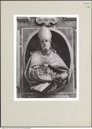 Vorderseite von Courtauld Institute of Art [https://www.deutsche-digitale-bibliothek.de/content/lizenzen/rv-ez/] Büste des Heiligen Eustachius von Neapel - Detail, Büste, bh254329_recto. Foto.