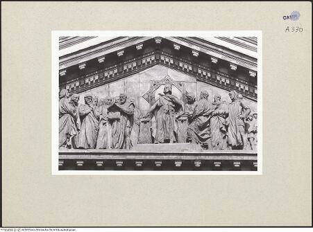 Vorderseite von Courtauld Institute of Art [https://www.deutsche-digitale-bibliothek.de/content/lizenzen/rv-ez/] Kaiser Friedrich II grundet die Universität von Neapel - Detail, bh254355_recto. Foto.