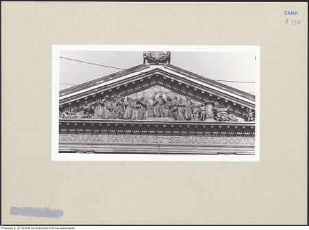 Vorderseite von Courtauld Institute of Art [https://www.deutsche-digitale-bibliothek.de/content/lizenzen/rv-ez/] Kaiser Friedrich II grundet die Universität von Neapel - Gesamtansicht, bh254358_recto. Foto.