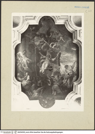 Vorderseite von Bibliotheca Hertziana [https://www.deutsche-digitale-bibliothek.de/content/lizenzen/rv-fz/] KassettendeckeMartyrium der heiligen Anastasia - Gesamtansicht, bh254592_recto. Foto: Rigamonti.