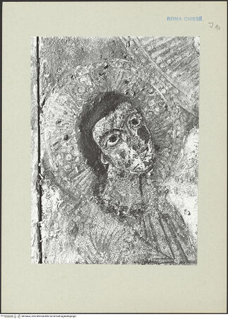 Vorderseite von ICCD [https://www.deutsche-digitale-bibliothek.de/content/lizenzen/rv-ez/] Madonna mit Kind - Detail, während der Restaurierung, bh254663_recto. Foto.