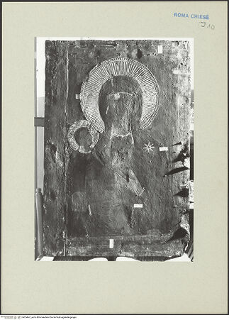 Vorderseite von ICCD [https://www.deutsche-digitale-bibliothek.de/content/lizenzen/rv-ez/] Madonna mit Kind - Gesamt, vor der Restaurierung, bh254667_recto. Foto.