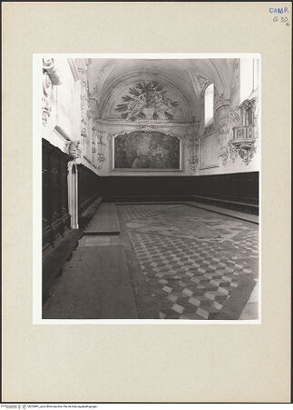 Vorderseite von Hutzel, Max [https://www.deutsche-digitale-bibliothek.de/content/lizenzen/rv-ez/] Certosa di San Lorenzo - Innenansicht zur Stirnseite, bh254991_recto. Foto: Hutzel, Max.