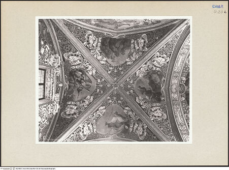 Vorderseite von Hutzel, Max [https://www.deutsche-digitale-bibliothek.de/content/lizenzen/rv-ez/] GewölbedekorationErstes Joch: Tobias und der Engel, Daniel, Elias, Gideon - Gesamtansicht, bh255007_recto. Foto: Hutzel, Max.