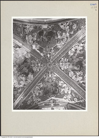 Vorderseite von Hutzel, Max [https://www.deutsche-digitale-bibliothek.de/content/lizenzen/rv-ez/] GewölbedekorationViertes Joch: Die vier Evangelisten - Gesamtansicht, bh255011_recto. Foto: Hutzel, Max.