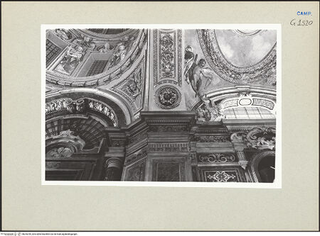 Vorderseite von Bösel, Richard [https://www.deutsche-digitale-bibliothek.de/content/lizenzen/rv-fz/] Bogen zwischen dem Kuppelraum und dem Altarraum, bh255789_recto. Foto: Bösel, Richard.