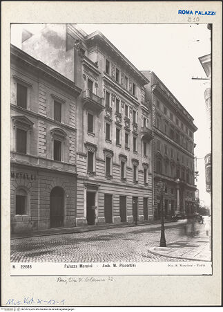 Vorderseite von Musei Vaticani Archivio Fotografico [https://www.deutsche-digitale-bibliothek.de/content/lizenzen/rv-ez/] Palazzo Maraini - Fassade, bh257875_recto. Foto: Moscioni, Romualdo.