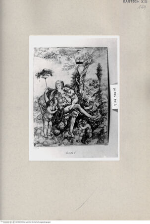 Vorderseite von  [http://creativecommons.org/publicdomain/mark/1.0/] Venus und Putten - , bh258029. Foto.