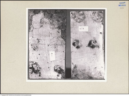 Vorderseite von Sopr. BAS NA [https://www.deutsche-digitale-bibliothek.de/content/lizenzen/rv-ez/] Szenen aus dem Neuen und Alten TestamentRückseite der Tafeln - Inv. 438 (Geburt Christi); Inv. 429 (Christus erscheint den Aposteln; Pfingsten), bh258284_recto. Foto.