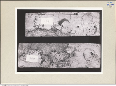 Vorderseite von Sopr. BAS NA [https://www.deutsche-digitale-bibliothek.de/content/lizenzen/rv-ez/] Szenen aus dem Neuen und Alten TestamentRückseite der Tafeln - Inv. 402 (Ziertafel); Inv. 403 (Ziertafel), bh258287_recto. Foto.