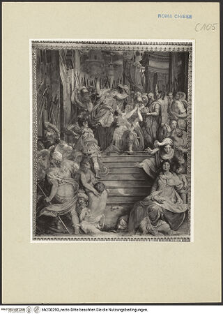 Vorderseite von Vasari [https://www.deutsche-digitale-bibliothek.de/content/lizenzen/rv-ez/] GewölbeausmalungAugustus und die Sibylle - , bh258298_recto. Foto.