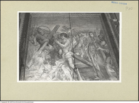 Vorderseite von unbekannt [https://www.deutsche-digitale-bibliothek.de/content/lizenzen/rv-ez/] Szenen der Passion ChristiKreuztragung - , bh258730_recto. Foto: Fischer Pace, Ursula.