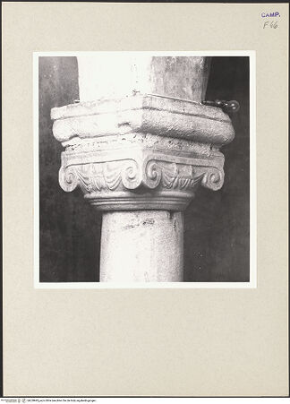 Vorderseite von Hutzel, Max [https://www.deutsche-digitale-bibliothek.de/content/lizenzen/rv-ez/] Kapitell 4 - Seitenansicht, bh259943_recto. Foto: Hutzel, Max.