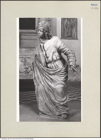 Vorderseite von Courtauld Institute of Art [https://www.deutsche-digitale-bibliothek.de/content/lizenzen/rv-ez/] Beweinung ChristiJohannes der Evangelist - Gesamtansicht von rechts, bh261164_recto. Foto.