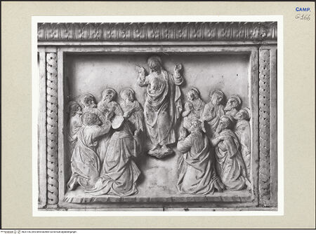 Vorderseite von Courtauld Institute of Art [https://www.deutsche-digitale-bibliothek.de/content/lizenzen/rv-ez/] Altar der VerkündigungSzenen aus dem Leben Christi und MariaeChristi Himmelfahrt - Gesamtansicht, bh261166_recto. Foto.