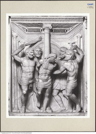 Vorderseite von Courtauld Institute of Art [https://www.deutsche-digitale-bibliothek.de/content/lizenzen/rv-ez/] Geisselung Christi - Detail: Relief (Geisselung Christi), bh261170_recto. Foto.