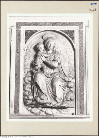Vorderseite von Courtauld Institute of Art [https://www.deutsche-digitale-bibliothek.de/content/lizenzen/rv-ez/] Grabmal des Alessandro Vicentini - Madonna, bh261196_recto. Foto.