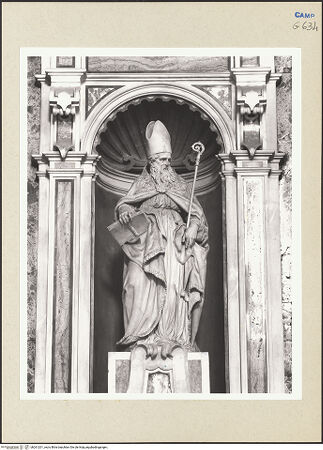 Vorderseite von Courtauld Institute [https://www.deutsche-digitale-bibliothek.de/content/lizenzen/rv-ez/] Heiliger Ambrosius - Gesamtansicht, bh261201_recto. Foto.