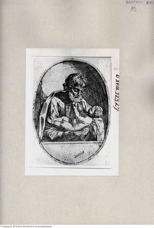 Vorderseite von  [http://creativecommons.org/publicdomain/mark/1.0/] Heiliger Josef mit Kind - , bh262415. Foto.