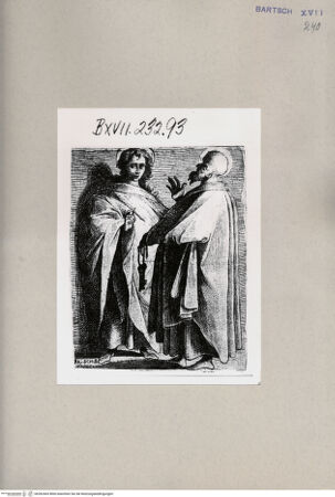 Vorderseite von  [http://creativecommons.org/publicdomain/mark/1.0/] Heiliger Petrus und heiliger Johannes - , bh262463. Foto.
