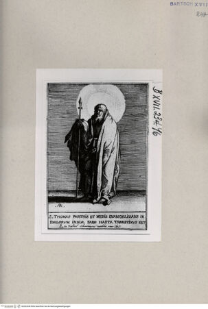 Vorderseite von  [http://creativecommons.org/publicdomain/mark/1.0/] Heiliger Thomas - , bh262638. Foto.