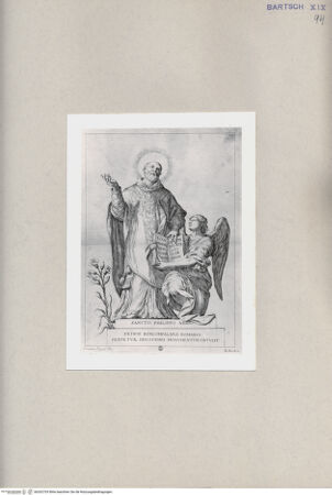 Vorderseite von  [http://creativecommons.org/publicdomain/mark/1.0/] Der heilige Filippo Neri und ein Engel - , bh262703. Foto.