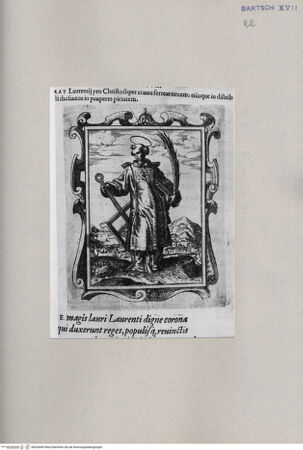 Vorderseite von  [http://creativecommons.org/publicdomain/mark/1.0/] Heiliger Laurentius - , bh263060. Foto.