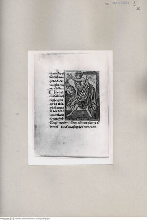 Vorderseite von  [http://creativecommons.org/publicdomain/mark/1.0/] Heiliger Christophorus - , bh263822. Foto.