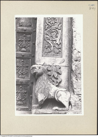 Vorderseite von Pace [https://www.deutsche-digitale-bibliothek.de/content/lizenzen/rv-ez/] Mittleres PortalLöwe (rechts) - Frontalansicht, bh264051_recto. Foto: Pace, Valentino.