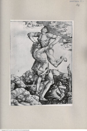 Vorderseite von  [http://creativecommons.org/publicdomain/mark/1.0/] Herkules und Anthäus - , bh264381. Foto.