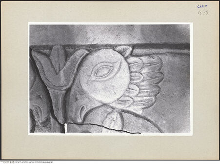 Vorderseite von Pace, Valentino [https://www.deutsche-digitale-bibliothek.de/content/lizenzen/rv-ez/] Reliefplatte mit sich gegenüberstehenden Greifen - Detail, bh264721_recto. Foto: Pace, Valentino.