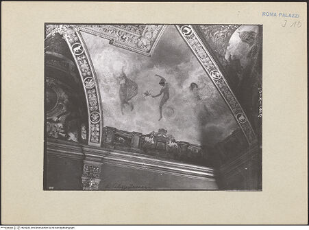 Vorderseite von Bibliotheca Hertziana [https://www.deutsche-digitale-bibliothek.de/content/lizenzen/rv-fz/] Allegorischer Tageszeitenzyklus und KünstlerporträtsAllegorie des Tages - , bh265835_recto. Foto.