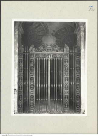 Vorderseite von Alinari [https://www.deutsche-digitale-bibliothek.de/content/lizenzen/rv-ez/] Gittereingang - Gesamtansicht, bh266254_recto. Foto: Villani.