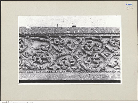 Vorderseite von Pace, Valentino [https://www.deutsche-digitale-bibliothek.de/content/lizenzen/rv-ez/] Porta Maggiore - Detail, bh267303_recto. Foto: Pace, Valentino.