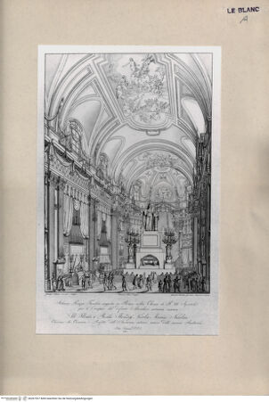 Vorderseite von  [http://creativecommons.org/publicdomain/mark/1.0/] Solenne Pompa Funebre eseguita in Roma nella Chiesa di SS. XII. Apostoli per l'Esequie del Defonto Marchese Antonio Canova ... - , bh267537. Foto.