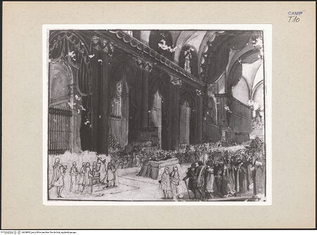 Vorderseite von Sopr. BAS NA [https://www.deutsche-digitale-bibliothek.de/content/lizenzen/rv-ez/] Begräbnis eines Bischofs - Gesamtansicht, bh268892_recto. Foto.