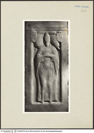 Vorderseite von Vasari [https://www.deutsche-digitale-bibliothek.de/content/lizenzen/rv-ez/] Grabplatte eines Bischofs - , bh269370_recto. Foto.