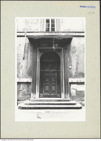 Vorderseite von unbekannt [https://www.deutsche-digitale-bibliothek.de/content/lizenzen/rv-fz/] Sant'Agnese in AgoneCollegio Innocenziano - Rückfront zur Via dell'Anima, Hauptportal, bh269464_recto. Foto: Güthlein, Klaus.
