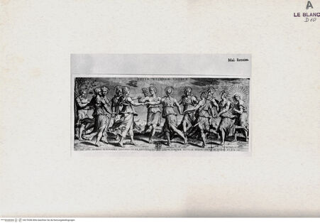 Vorderseite von  [http://creativecommons.org/publicdomain/mark/1.0/] Apoll und die tanzenden Musen - , bh270286. Foto.