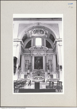 Vorderseite von Bösel, Richard [https://www.deutsche-digitale-bibliothek.de/content/lizenzen/rv-fz/] Chiesa del Gesù - Zweite Kapelle rechts, bh270686_recto. Foto: Bösel, Richard.