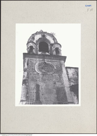 Vorderseite von Pace, Valentino [https://www.deutsche-digitale-bibliothek.de/content/lizenzen/rv-ez/] Santa Maria Maggiore - Campanile, oberer Teil, bh270790_recto. Foto: Pace, Valentino.